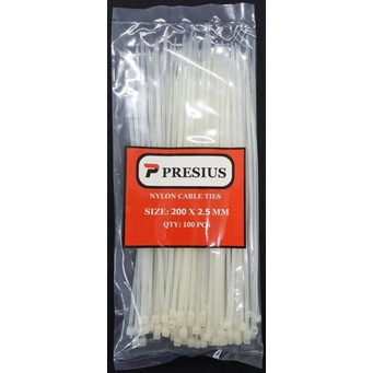 Kabel Ties Presius Putih 100, 150, 200