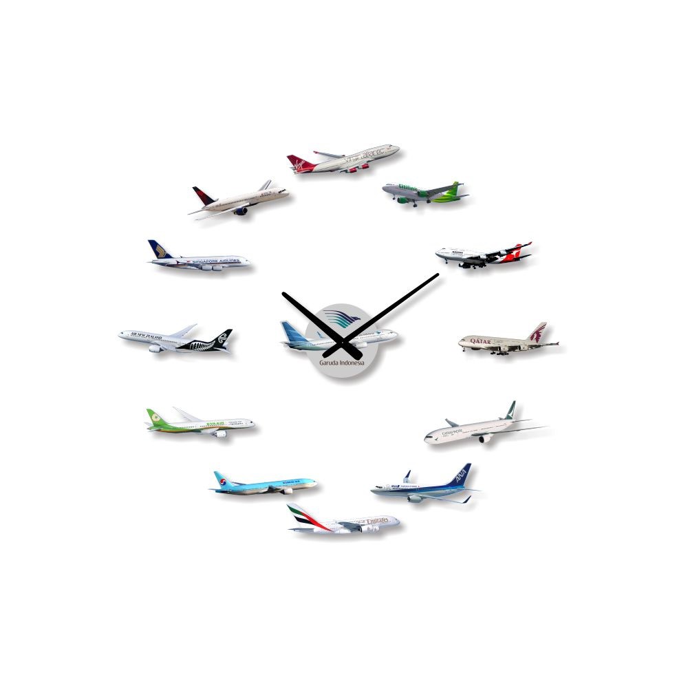 JAM DINDING RAKSASA MASKAPAI PESAWAT / JAM DINDING RAKSASA PESAWAT / JAM DINDING BESAR PESAWAT