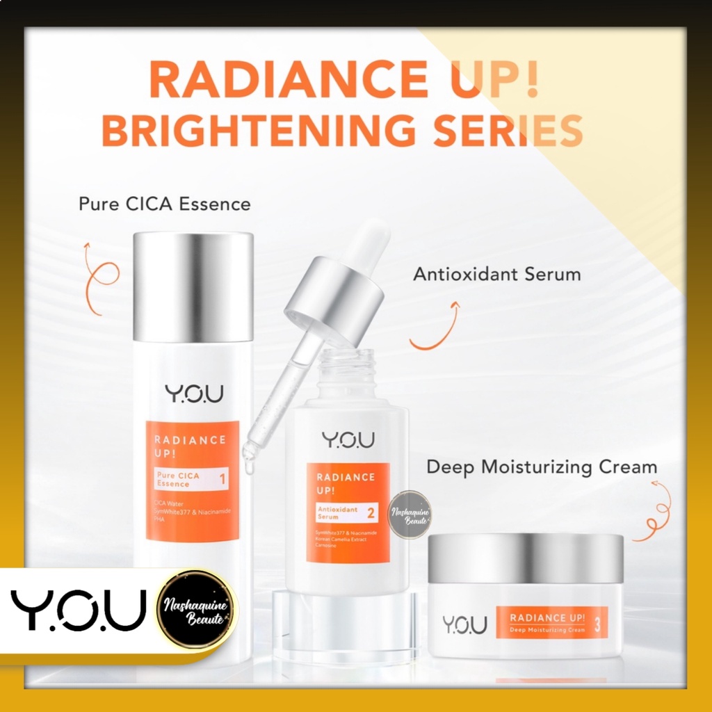 Y.O.U Radiance Up! SERIES - Antioxidant Serum - Pure CICA Essence - Deep Moisturizing Cream | YOU