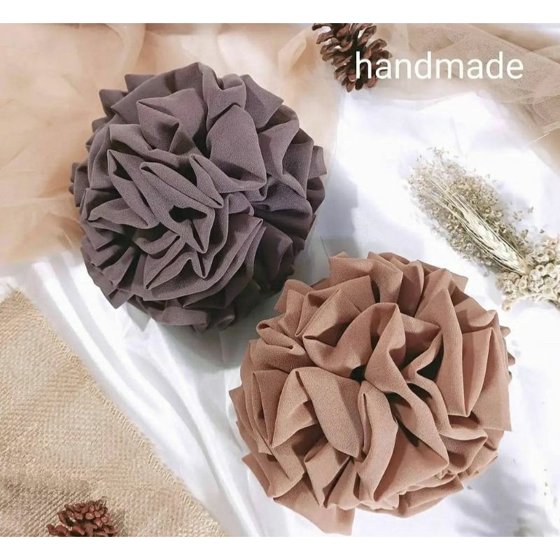 Cepol Mawar Ikat Jumbo Selegram Rumbai Cepolan Hijab