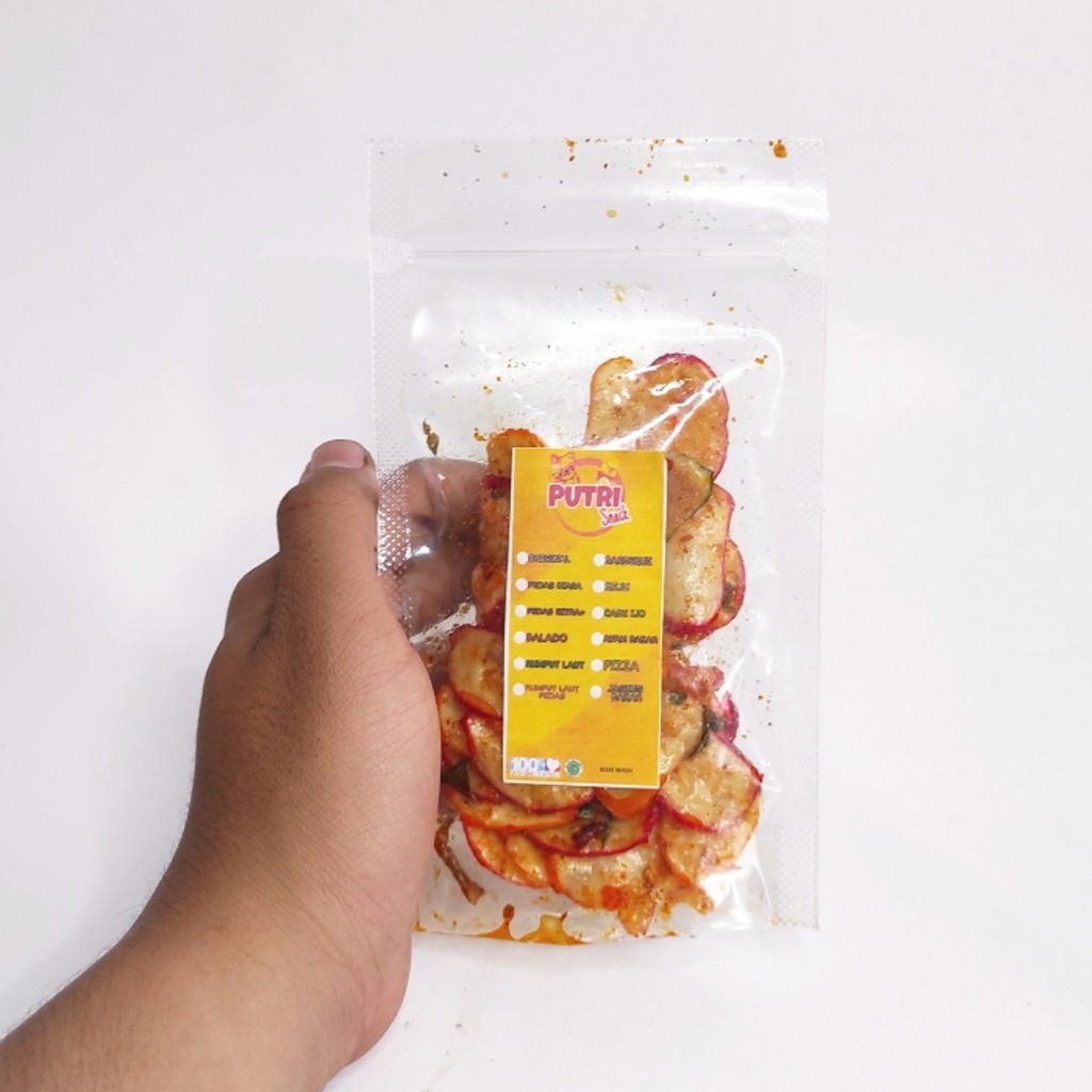 Keripik Seblak Kering Bawang 30gr+ Extra Daun Jeruk