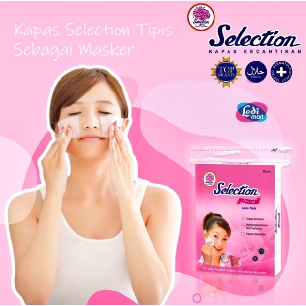 KAPAS WAJAH SELECTION 35 GR / SELECTION FACIAL COTTON