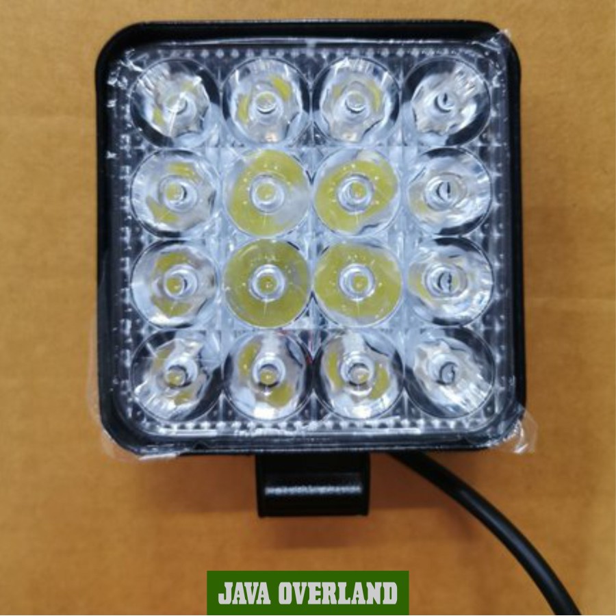 Lampu Tembak Kotak LED 48Watt Lampu Sorot Light Bar Offroad