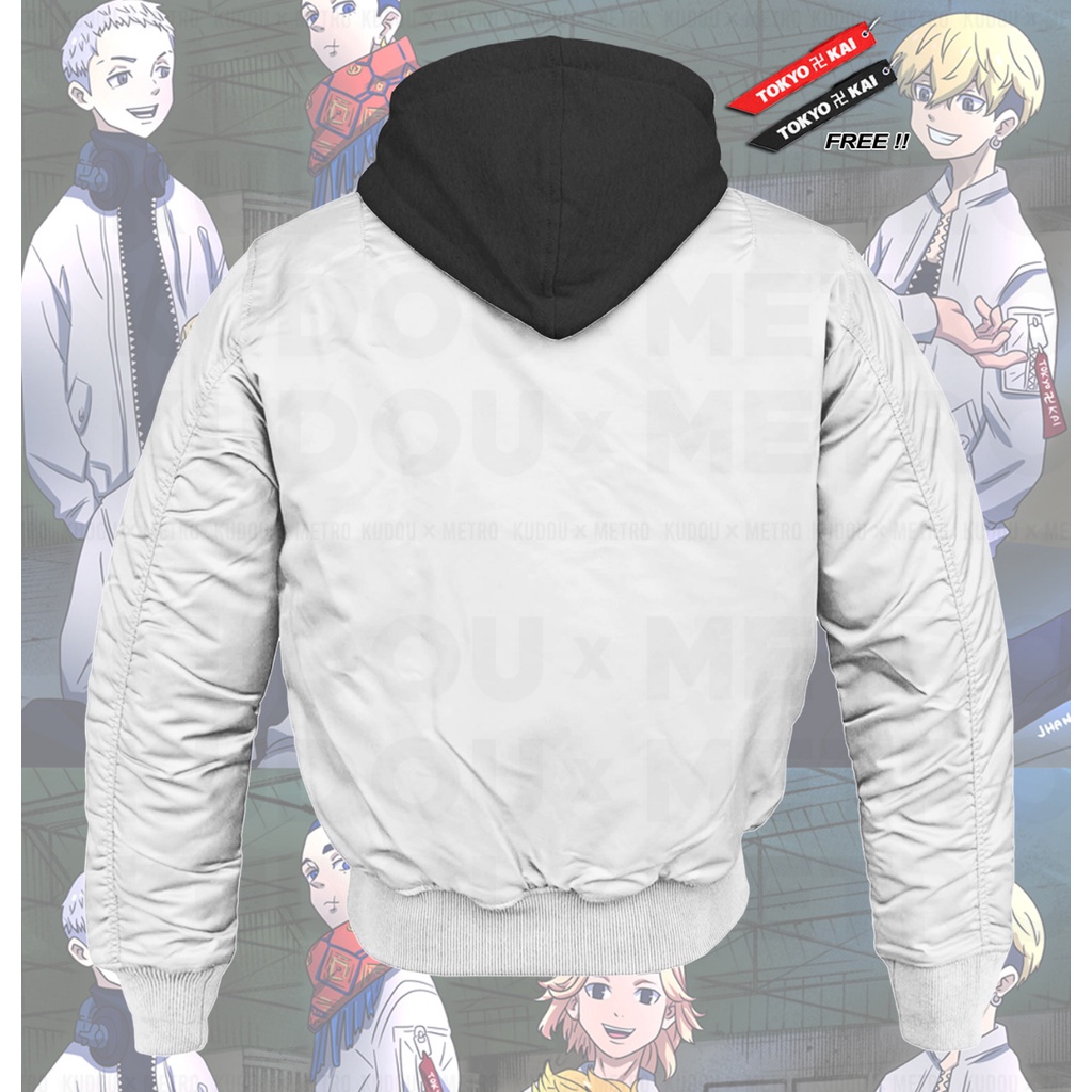 Waterproof Bomber TOKYO 卐 KAI  Anime Tokyo Revengers Manga Premium Unisex