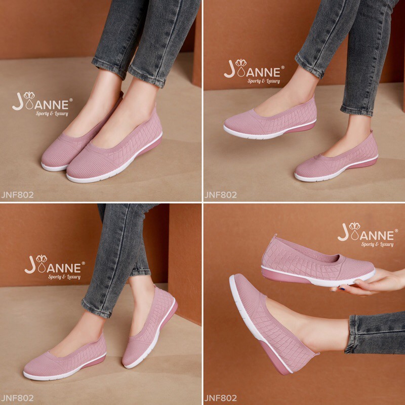 RESTOCK! [ORIGINAL] JOANNE FlyKnit Flat Shoes Sepatu Wanita #JNF802