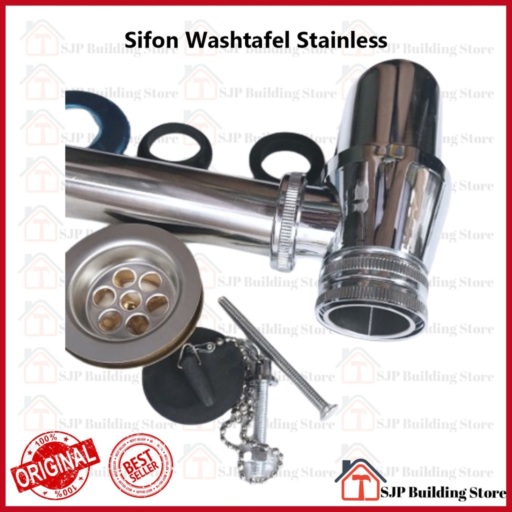 Siphon Botol Wastafel Stainless - High Quality Sifon Wastafel Cuci Tangan Botol STAINLESS Afur Pembuangan