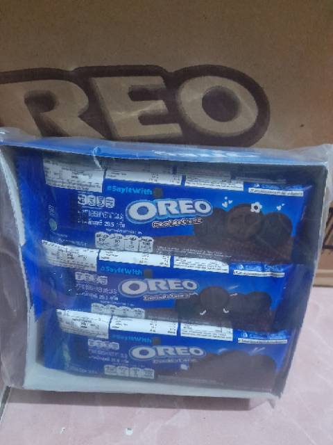 Biskuit Oreo krim Coklat box isi 12 pcs