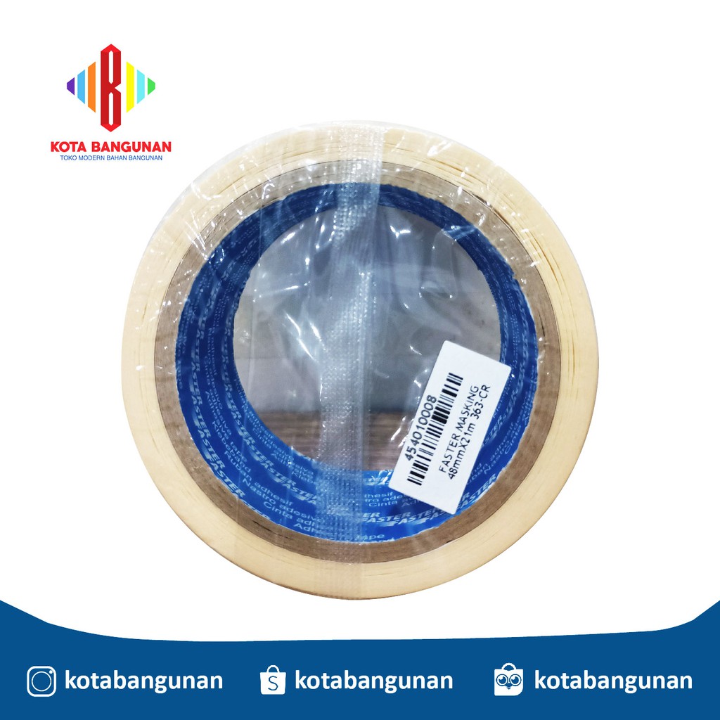 

Solatip kertas/Lakban kertas - Faster Masking 48mm x 21m 363-CR