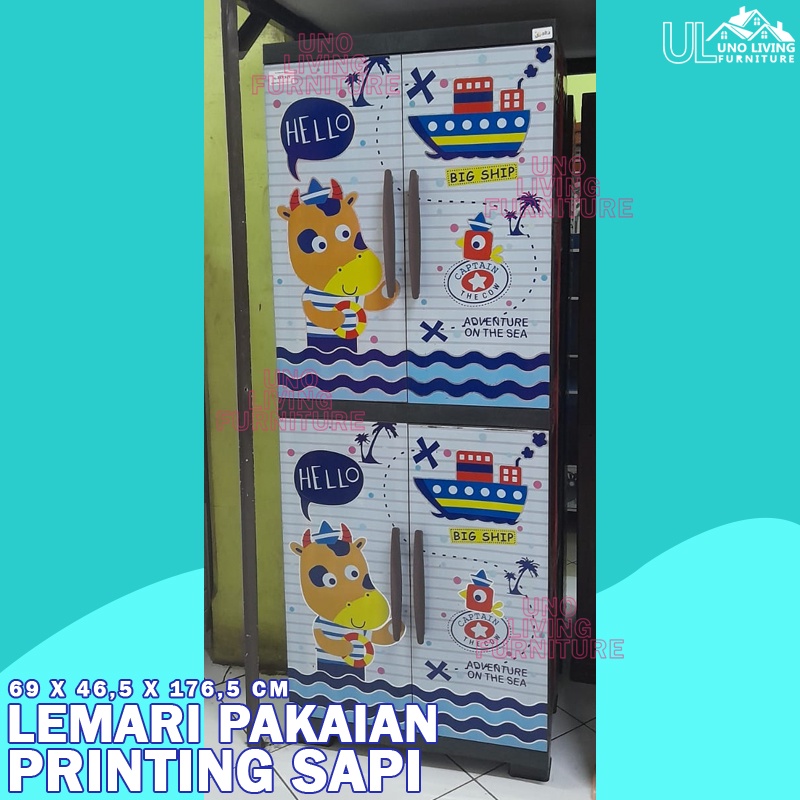 LEMARI PAKAIAN PLASTIK LEMARI PINTU RAK SERBAGUNA LS2PS TABITHA ORIGINAL