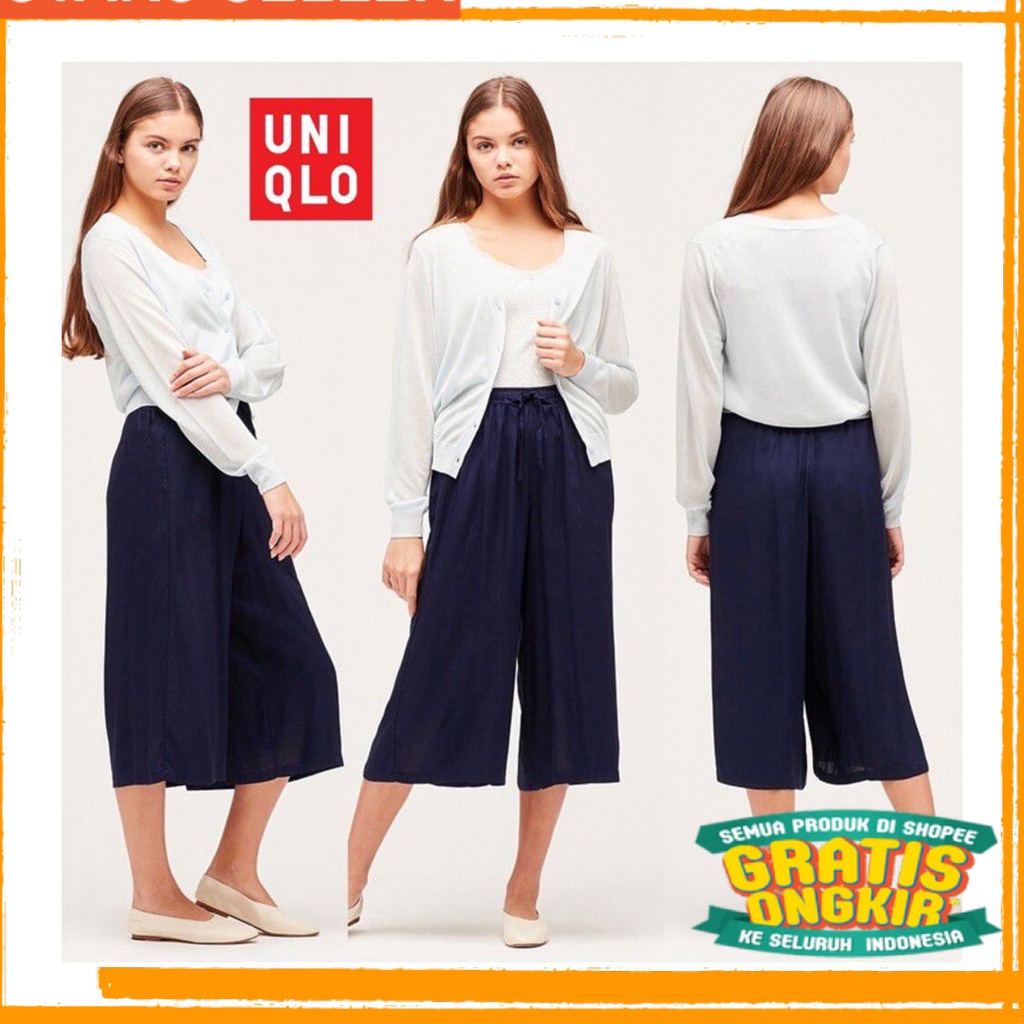 Best Seller Murah Lebai / KULOT TANGGUNG UNIQLO RAYON PREMIUM/KULOT 7/8 MURAH//KULOT WANITA UNIQLO 7