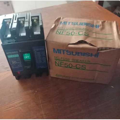 No Fuse Breaker NFB NF50-CS 20A 3P Mitsubishi