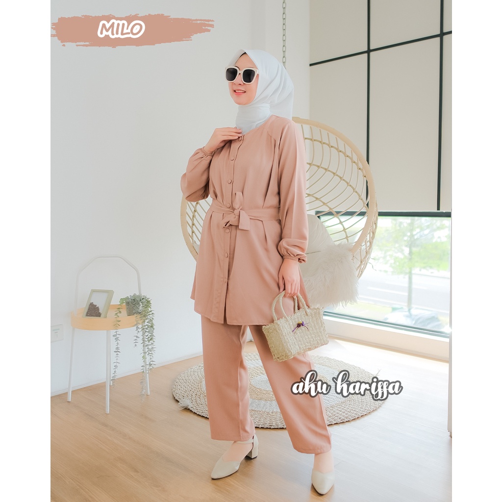 Cindia One Set Aku Karissa - Setcel Polos - Pakaian Set Wanita Terbaru