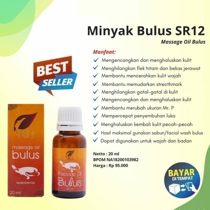 Sabun Minyak Bulus SR12 - Duo Paket Komplit Massage and Herbal Soap Bulus SR 12 - Original 100% Official Agen Resmi