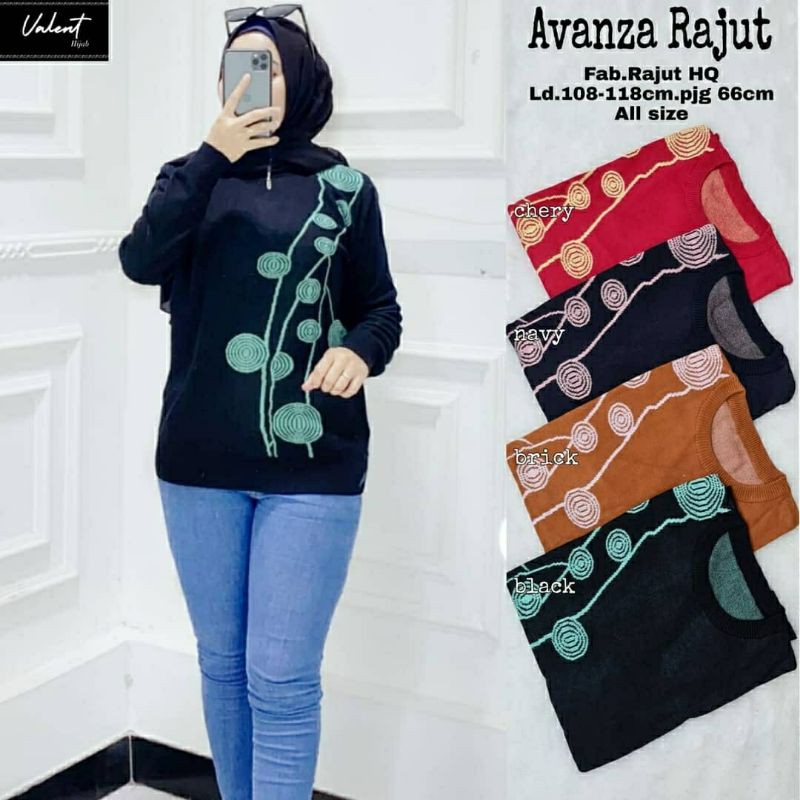 Avanza Rajut, atasan, atasan wanita, atasan rajut, bahan rajut import,  blouse,blouse rajut,kekinian