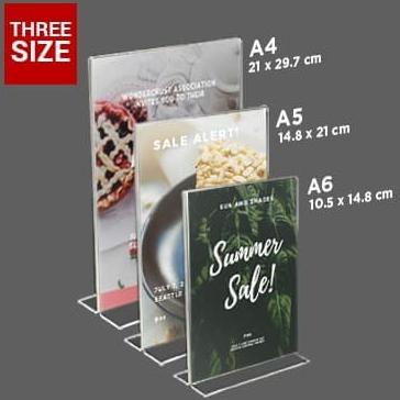 

(((READY COD))) Tentcard / Papan menu / Display menu akrilik / Display A4 PROMOKode 5295