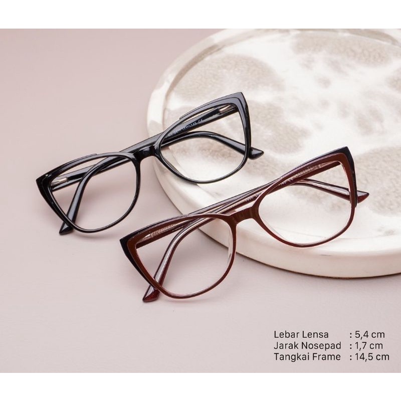 BEST SELLER!! FRAME KACAMATA MINUS FRAME YUUTOO 7006 FREE LENSA ANTI RADIASI | KACAMATA WANITA ANTI UV