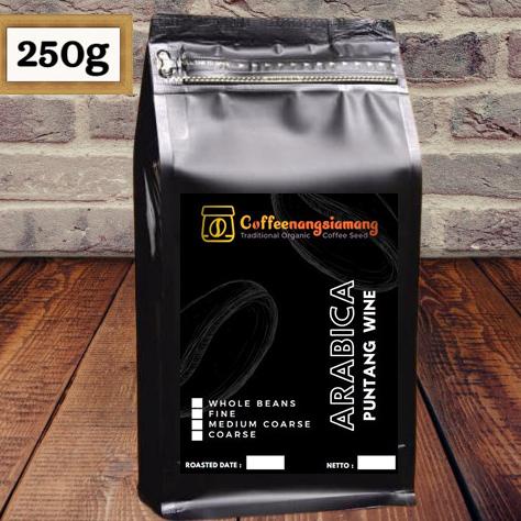 

KOPI ARABIKA PUNTANG WINE 250g PREMIUM - (Biji/Giling)