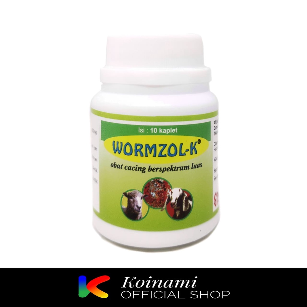 WORMZOL - K 10 kapsul / OBAT CACING KAMBING DOMBA / MEDION