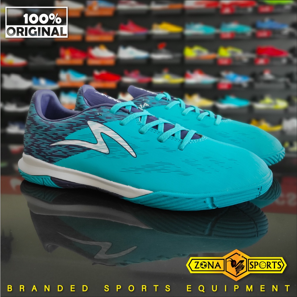 Sepatu Futsal Specs Accelerator Alpha Pro In 401576 Aqua/Astral Aura/White