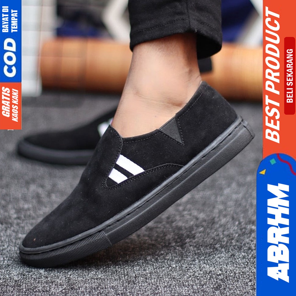 Abrhm Diskan - Sepatu Slip On Pria Casual