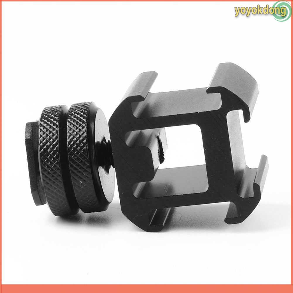 Lvoertuig Camera Mount Hot Shoe Three Head Extend Port - LV39