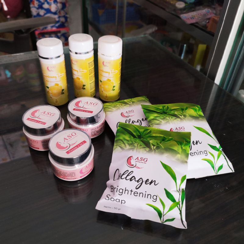 3 PAKET CREAM ASG GLOW SKINCARE BPOM