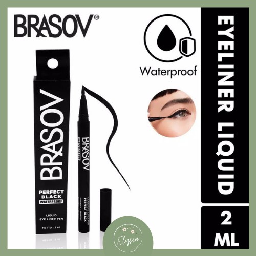 MURAH - BRASOV PERFECT BLACK WATERPROOF EYELINER LIQUID PEN