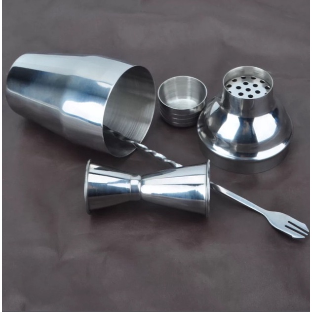 Dapat bonus! Bartender Bar tender set shaker, bar spoon, measure cup 1 set (jual per set)