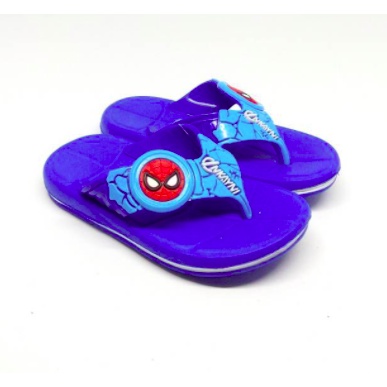 YK2009 Sandal Jepit Anak Laki Laki Motif Spiderman Merek Inkayni Ukuran 24-29