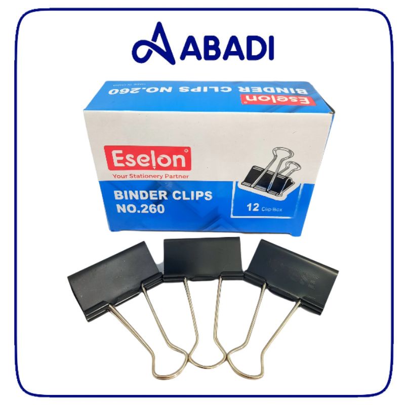 

Binder Clip Hitam / Penjepit Kertas (1pak/12pcs)