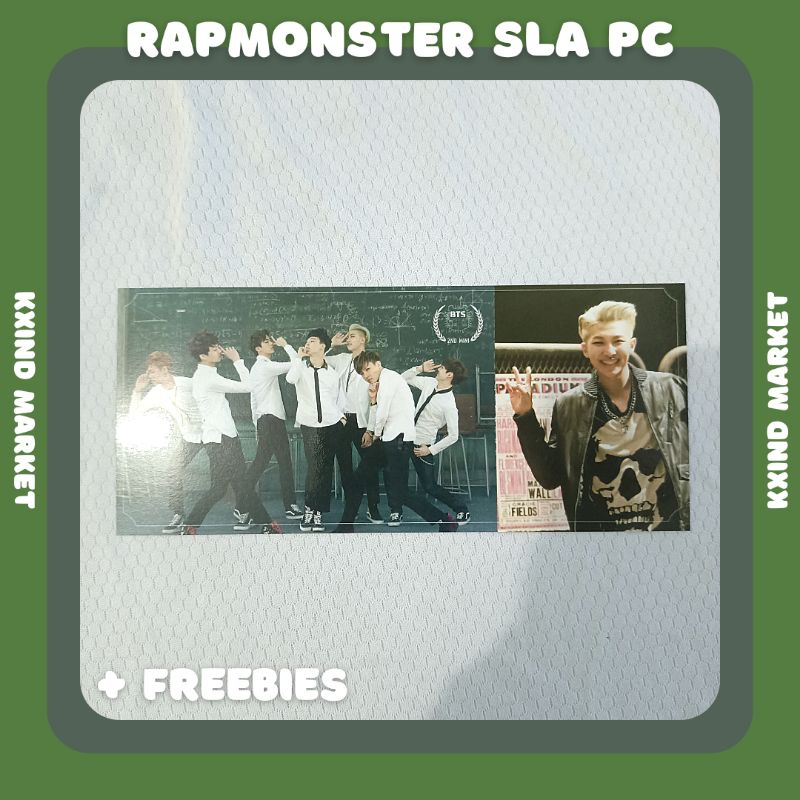 Photocard Rapmonster BTS School Luv Affair / PC rm / PC BTS / album BTS / PC Jungkook / PC tear o