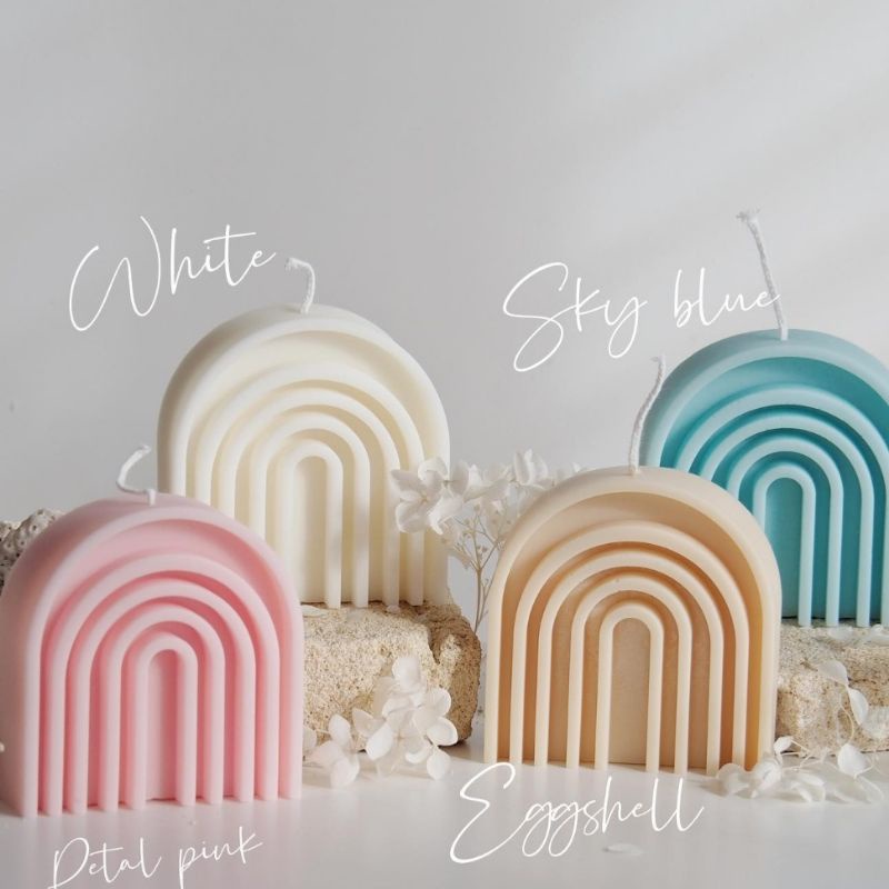 Maya Rainbow Candle | Scented Candle | Lilin Aesthetic | Aromaterapi | Decor