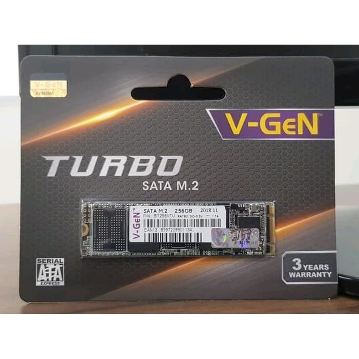 V-Gen Turbo SSD M2 2280 256GB Sata3 - Vgen 256 GB M.2 Sata 3