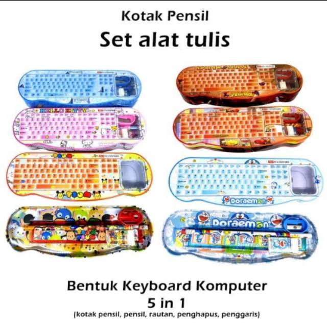 

Kotak Pensil Set Alat Tulis Bentuk Keyboard Komputer