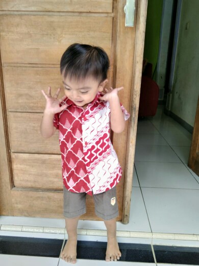 Couple Batik Anak Cewek Cowok By Rayhan Batik