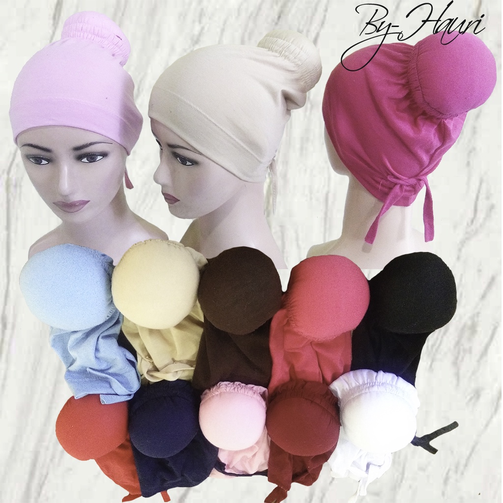 ciput kaos cepol konde Inner hijab Ciput rajut premium Ciput kaos premium Daleman kerudung Dalaman j