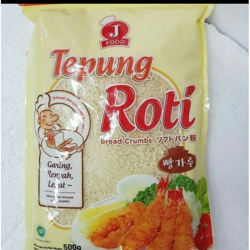 

J-Food Bread Crumb Putih / Tepung Roti Putih 500gr