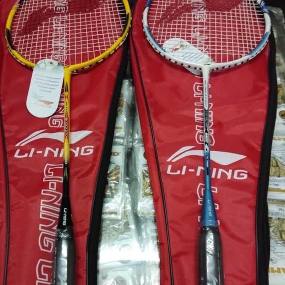 Wow Murah Meriah.. Raket badminton/bulutangkis +senar +tas kompit Lining