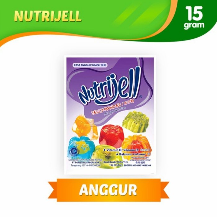 

Ht62D Nutrijel Nutrijell Anggur Grape 15Gram 15 Gram Ht5Hh