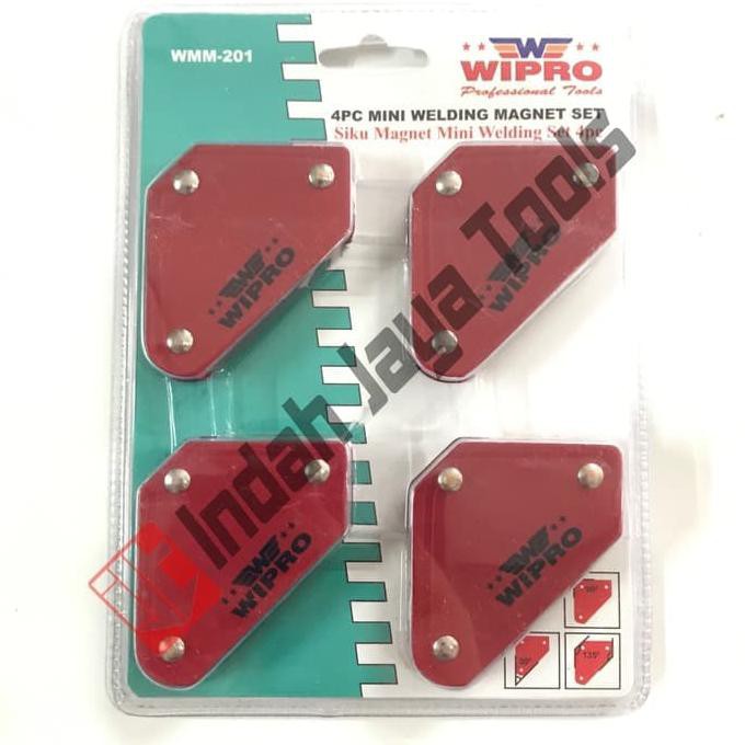 Terbaru Wipro Siku Magnet Mini Set 4 Pcs / Smart Welding Magnet Las Kualitas Baik