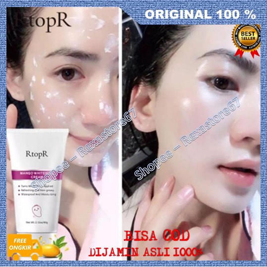 [BISA COD] RtopR Mango Whitening Cream Pemutih Pelembab Wajah Muka Tubuh ASLI