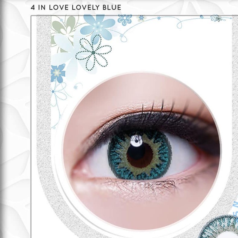 Softlens 4 in love - 14.2mm - Normal + Free tempat lensa