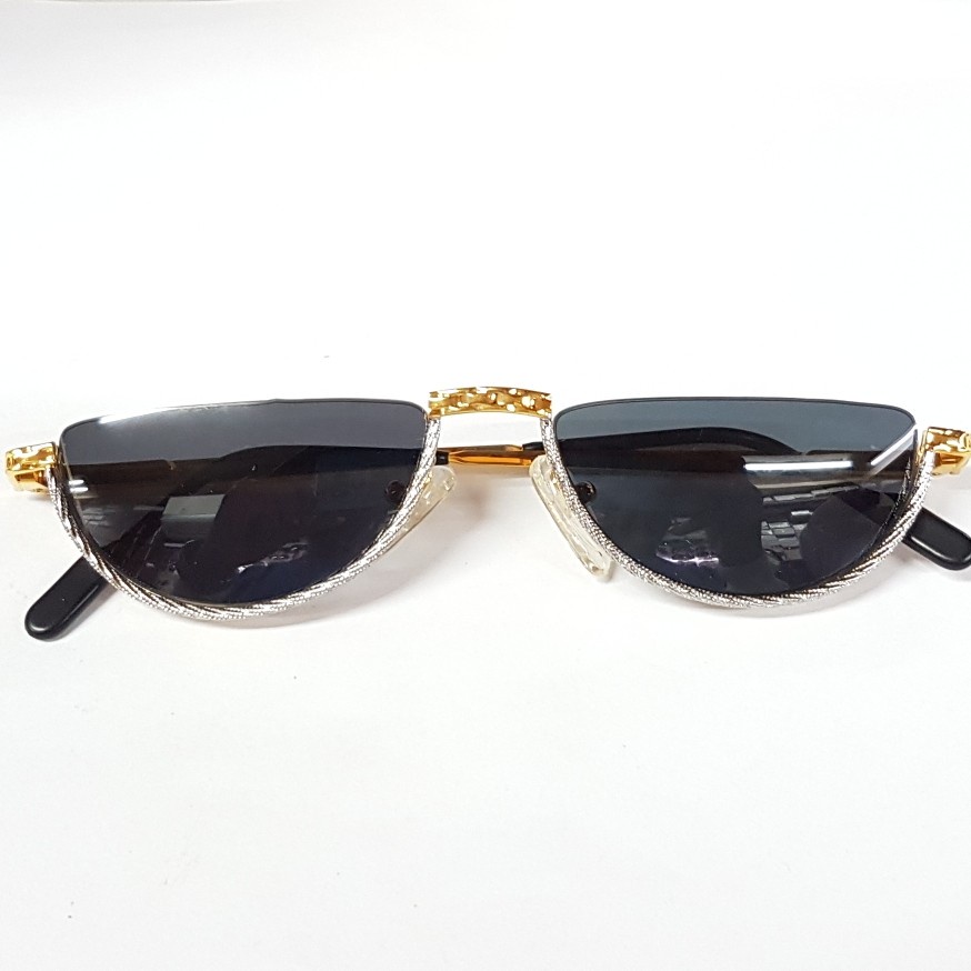 SUNGLASSES TIFFANY T77 23K GOLD PLATED LENSA BLACK ORIGINAL
