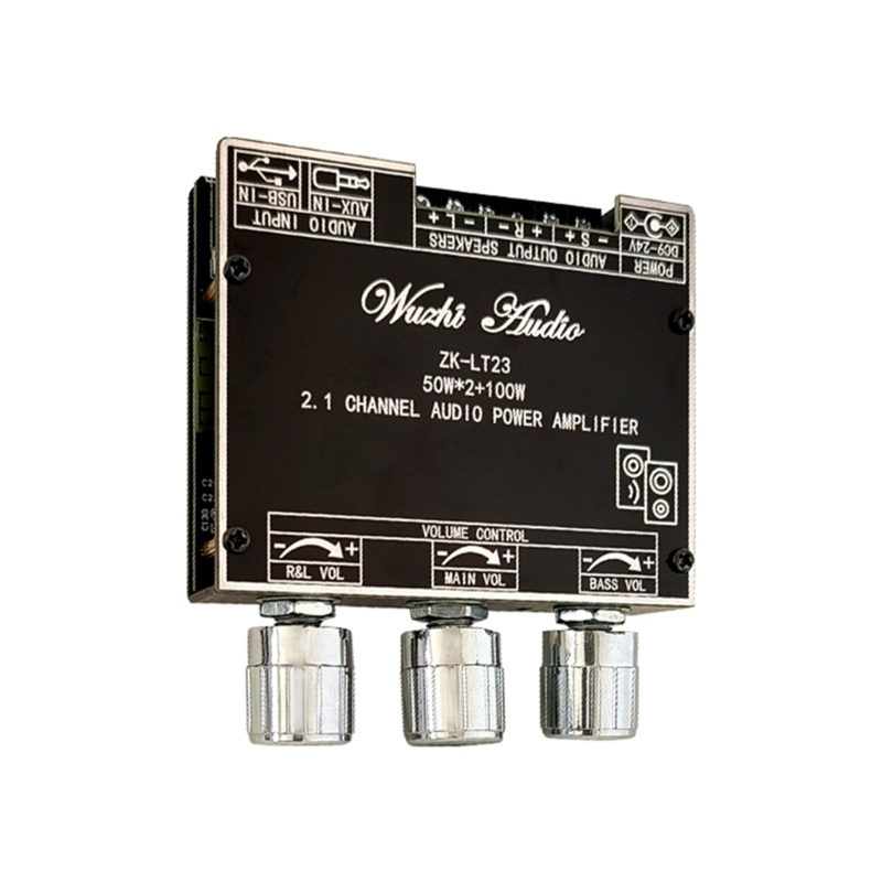 Zzz 2x50W Board Power Amplifier Digital Bluetooth 5.1 2.1CH