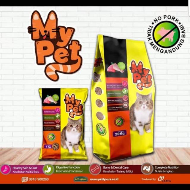 Makanan kucing - my pet donat 1 kg