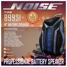 Speaker Portable Wireless Noise 899 SI 18 inch Bluetooth Usb Tws 18 in