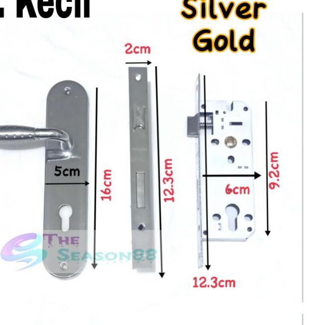 ☜ Kunci Pintu Set Gagang Bulat Kecil Besar - Gagang Pintu Rumah ➭