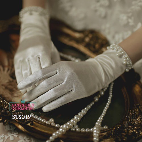 [LIMITED STOCK] GLOVES PESTA SARUNG TANGAN WEDDING AKSESORIS PENGANTIN WANITA STS019