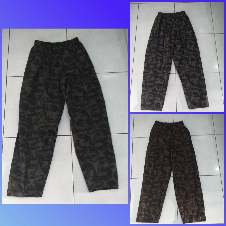 Training/Celana Joger Army Loreng Standar Dewasa Katun/ Joger Sport TOP***