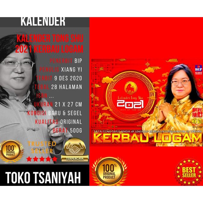 

Calender China Kalender Tong Shu 2021 Kerbau Logam Xiang Yi Tionghoa Terlaris